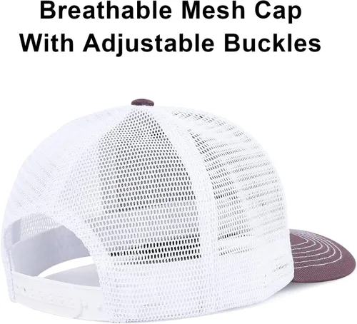 Vista 2 de kozinu Unisex Trucker Hats Blank Mesh Snapback Hats Sport Plain Baseball Caps Adjustable Fitted Hat