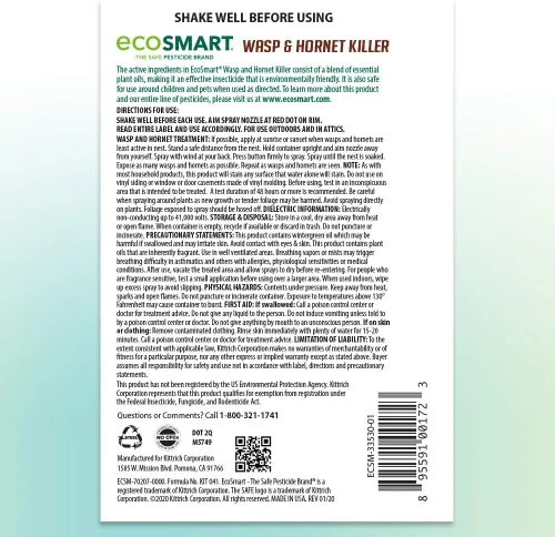 Vista 4 de EcoSMART repelente orgánico de avispas, 2 unidades, 1