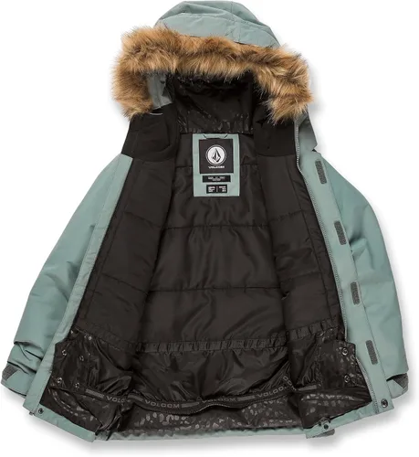 Vista 3 de Volcom Chaqueta de nieve con aislamiento So Minty para niñas Nieve