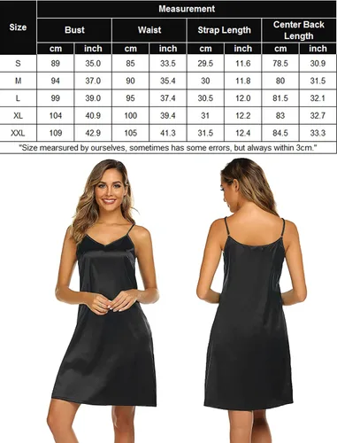 Vista 6 de Avidlove Ropa de dormir sexy para mujer, lencería de satén, camisón