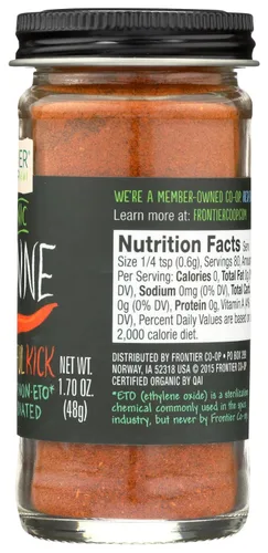 Vista 7 de Frontier Herb Pimienta de Cayena Molida Orgánica, 1.7 oz