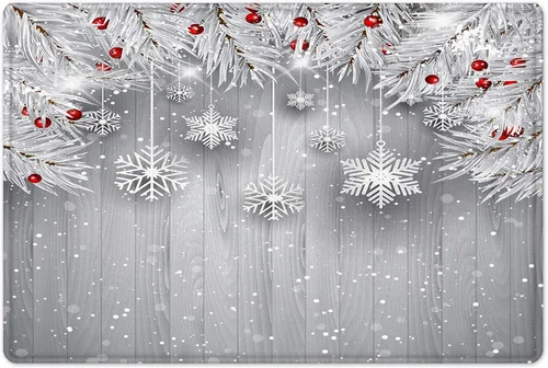 Vista 16 de HVEST Alfombra de baño de invierno, gnomos y cardenales en bosque nevado, alfombra de baño, alfombra de baño antideslizante de Navidad, accesorios