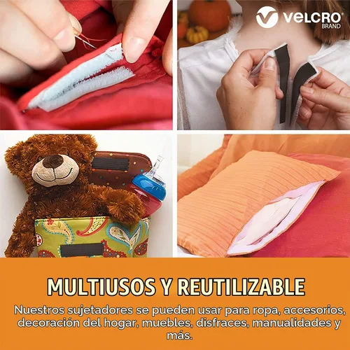 Vista 4 de Marca Velcro – coser en sujetadores – Cinta adhesiva amplia de 3/4 pulgadas, Blanco, 30 pulgadas