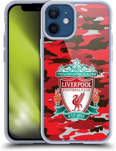 Vista 82 de Head Case Designs Funda de gel con licencia oficial del Liverpool Football Club Away Colourways Crest Camou [protección de grado militar] compatible
