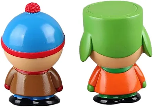 Vista 4 de ZJYJING Figures Toys - Juego de 5 piezas de personajes de dibujos animados Eric Cartman, Stan Marsh, Kyle Broflovski, Kenny McCormick y Butters