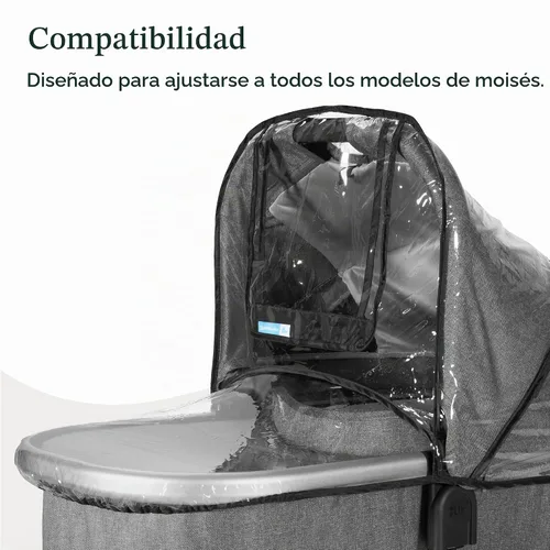 Vista 4 de UPPAbaby Protector de lluvia para moisés, transparente