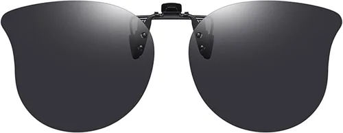 Vista 19 de Gafas de sol polarizadas con clip de ojo de gato, antirreflejos, protección UV, gafas de sol de gran tamaño sobre gafas graduadas