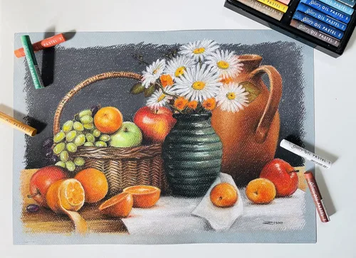 Vista 4 de Mungyo Gallery - Juego de 12 pasteles suaves al óleo, varios