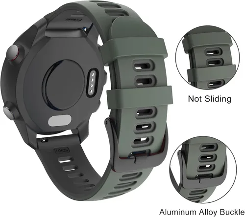 Vista 4 de OVERSTEP - Correa de reloj para Garmin Forerunner 245/645/Vivoactive 3/5/6 Correa de liberación rápida de 0.787 in para Garmin Forerunner