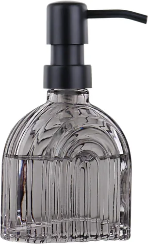 Vista 7 de Dispensador de jabón de vidrio para cocina y baño, líquido de manos para lavado de encimera, detergente para platos, bomba de loción de champú