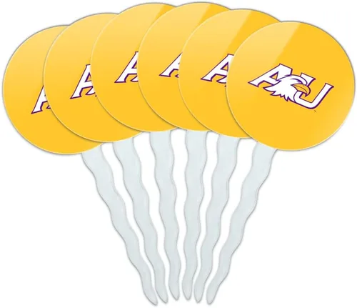 Vista 193 de Abilene Christian - Juego de 6 palillos para cupcakes con logotipo secundario