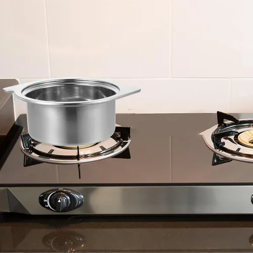 Vista 7 de HEMOTON Shabu Hot Pot Acero Inoxidable Chino Inducción Shabu Olla Tazones de sopa Stock para estufa de inducción Estufa de Gas (Plata) 24X19X8CM