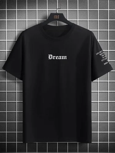 Vista 2 de SHENHE Camisetas gráficas para hombre, camisetas de manga corta, cuello redondo, hombros caídos, casual, ropa de calle de verano