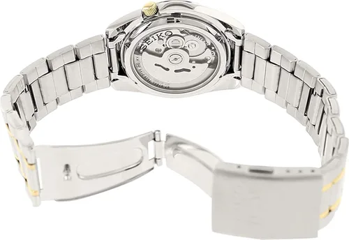 Vista 3 de Seiko Reloj 5 PlataOro SNKL47K1, PlateadoDorado, Reloj analógico, cuerda automática