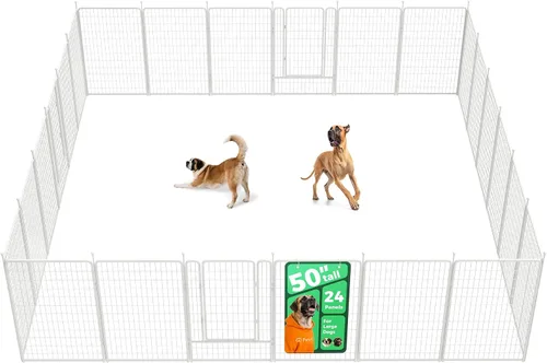 Vista 48 de FXW Rollick - Corralito para perros para patio, campamento con casa rodante, patentado, 24 pulgadas, 2 paneles Fácil instalación, resistente