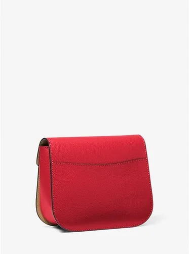 Vista 3 de Michael Kors Bolso bandolera Emilia con logotipo pequeño, Rojo Brillante
