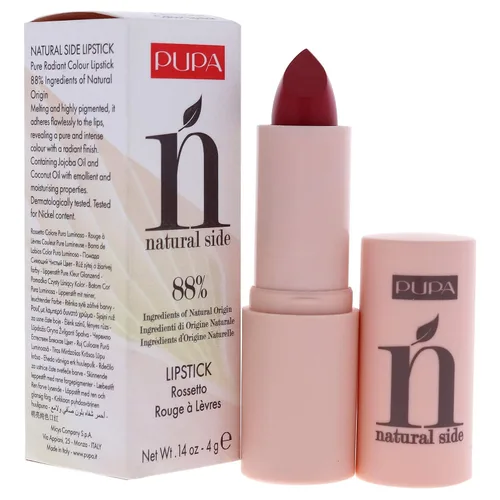 Vista 3 de Pupa Milano Lápiz labial lateral natural, coral claro 004 para mujer, lápiz labial de 0.14 oz
