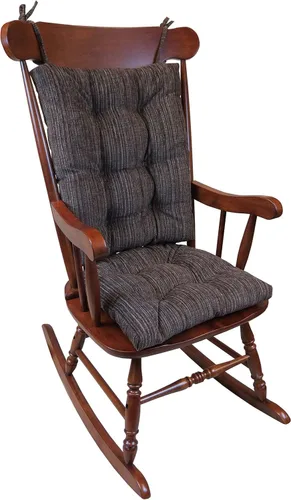 Vista 15 de Klear Vu The Gripper - Juego de cojines antideslizantes para silla mecedora con acolchado grueso, incluye almohadilla de asiento y almohada