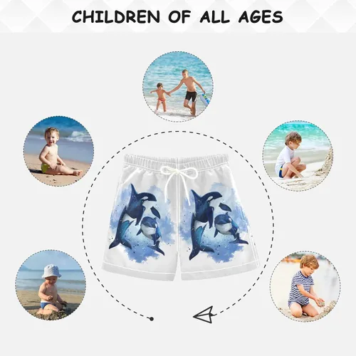 Vista 6 de Dussdil Traje de baño para niño y niño, traje de baño para playa