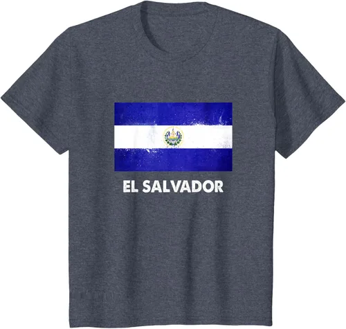 Vista 56 de Camiseta de la bandera de El Salvador Camiseta salvadoreña