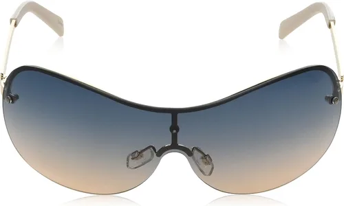 Vista 2 de Southpole 444sp Women's Metal Uv Protective Rectangular Shield Sunglasses. Cool Gifts for Her, 139 Mm