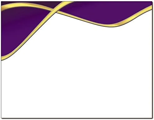 Vista 5 de Spirit Border - Papel de borde con certificado láser y inyección de tinta (25 certificados, negro/dorado)