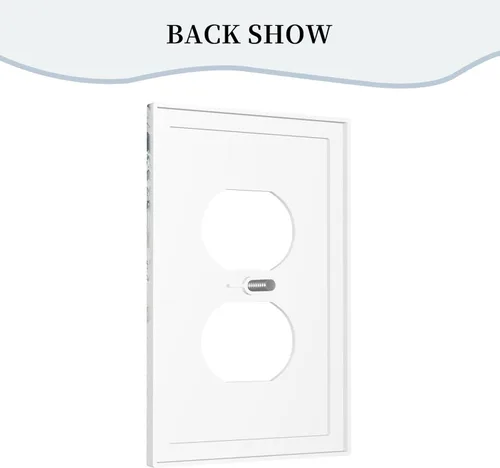 Vista 177 de Decorative Outlet Covers Blue Background White Cat Daisy Floral 2-Gang 1-Gang Wall Plate Single Toggle/Rocker Farmhouse Style Light Switch Covers