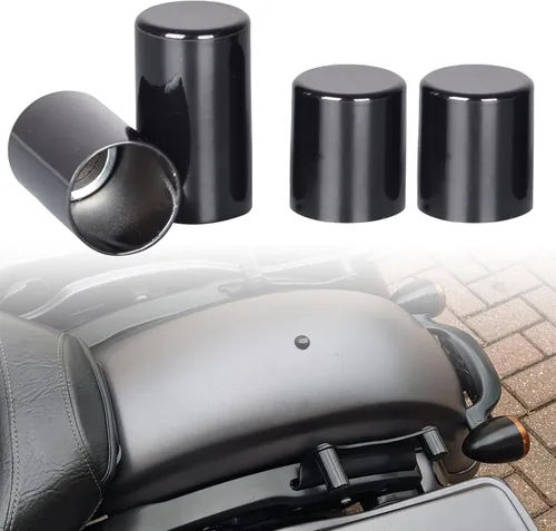 Vista 11 de Goldfire Kit de cubiertas de hardware de acoplamiento Harley con imán desmontable tapas de 4 puntos para Touring Street Glide, Electra Glide, Road