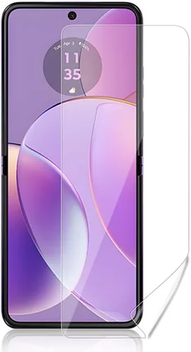 Vista 2 de [Paquete de 2+2] Compatible con Motorola Razr 2023 Protector de pantalla + protector de lente de cámara, antiarañazos, HD, transparente, sin