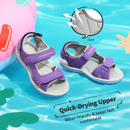 Vista 2 de DREAM PAIRS Sandalias deportivas de verano para niños y niñas (niños pequeñosniñosgrandes)