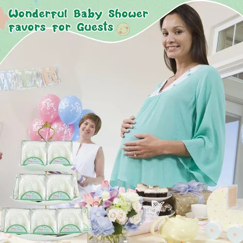 Vista 8 de AIXIANG Kit de 24 regalos para baby shower, jabón perfumado hecho a mano para pies de bebé