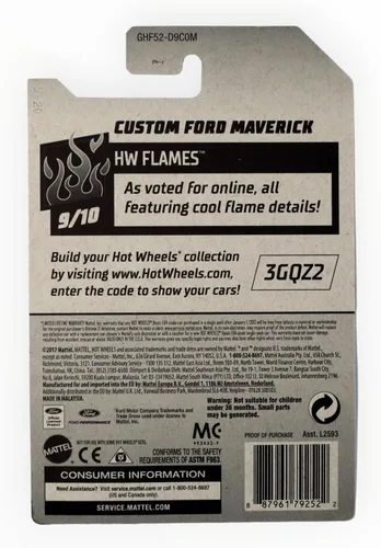 Vista 2 de Hot Wheels Ford Maverick personalizado, HW Flames 9/10