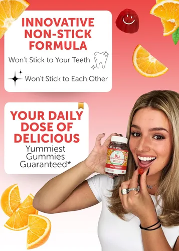 Vista 3 de Lunakai Gomitas de vitamina B12 extra fuertes de 3000 mcg, hechas en Estados Unidos, delicioso apoyo diario de energía y metabolismo, suplemento
