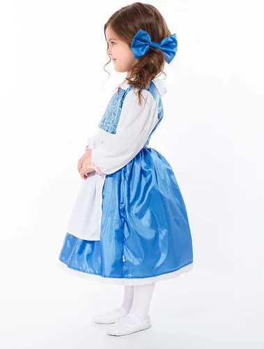 Vista 7 de Little Adventures Vestido de día de belleza con disfraz de lazo (edad mediana 3-5) Lavable a máquina para juegos de simulación y vestido de fiesta