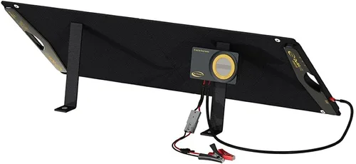 Vista 2 de GoPower DuraLite - Panel solar de 100 vatios con controlador de carga PWM de 30 amperios, plegable, celdas monocristalinas de alta eficiencia