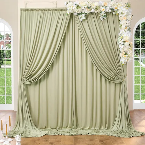 Vista 78 de Cortinas de fondo negras negras sin arrugas para fiestas, cortinas de tela gruesa para telón de fondo de fotos para cumpleaños, bodas, baby shower