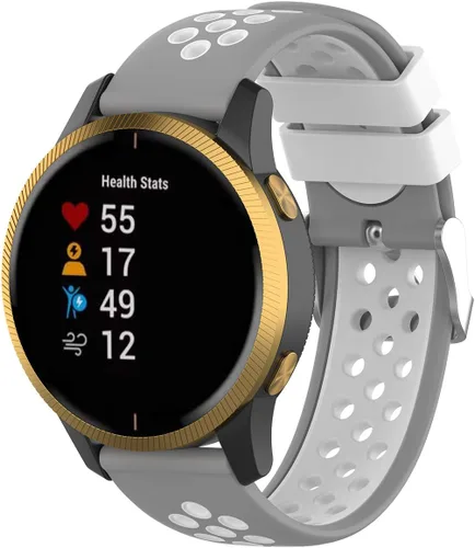 Vista 9 de FitTurn Bandas de liberación rápida con agujero transpirable de 0.787 in compatibles con Garmin Approach S40/Forerunner 245 645 165