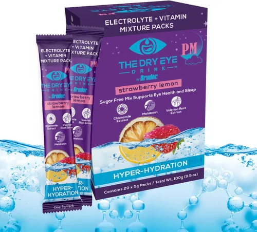 Vista 25 de l Hidratación definitiva para ojos secos l Paquetes de electrolitos en polvo sin azúcar l Mezclado con vitaminas, té verde, cúrcuma, taurina y DHA l