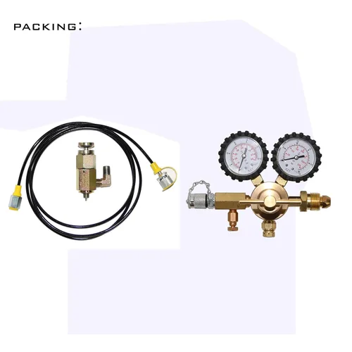 Vista 3 de XZT GK-03 Kit hidráulico de carga de gas nitrógeno y prueba de presión para martillo hidráulico JCB