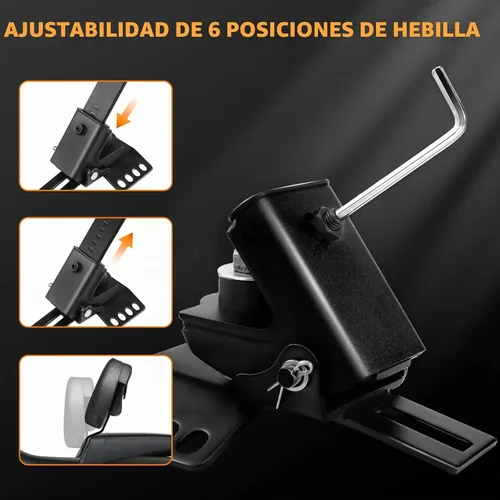 Vista 6 de Respaldo ajustable para conductor de motocicleta con montaje frontal personalizado compatible con modelos Harley Touring Road King Street Glide