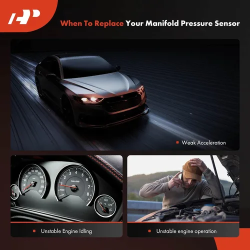 Vista 6 de A-Premium - Sensor de mapa de presión absoluta del colector compatible con Buick y GMC para Buick Regal y Cadillac Escalade y Chevrolet Camaro