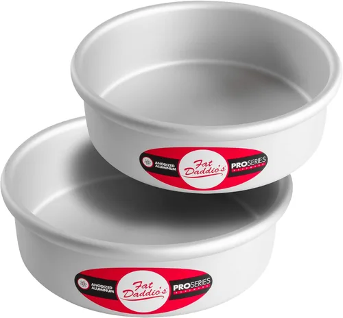 Vista 16 de Fat Daddio's Juego de moldes para pasteles redondos uniformes de aluminio anodizado de 4 niveles, profundidad de 2 pulgadas