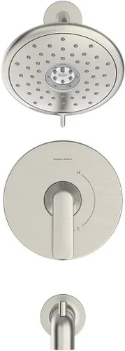 Vista 5 de American Standard TU061508.295 - Kit de molduras para bañera y ducha, 1.8 GPM, níquel cepillado