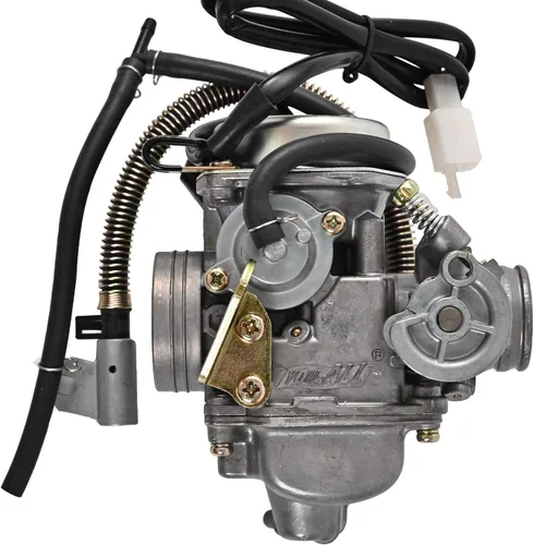 Vista 5 de GY6 Carburador de 125 cc/150 cc para motores de 4 tiempos, choke eléctrico, scooter ATV Go Kart 152QMI 157QMJ con colector de admisión de filtro