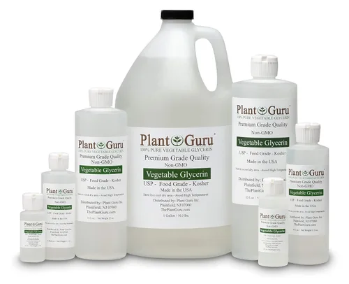 Vista 4 de Glicerina vegetal y propilenglicol 32 oz. Cada grado alimenticio USP Kosher 99.9% puro