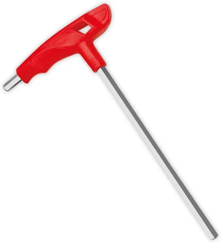 Vista 6 de WISEUP Juego de llaves allen con mango en T de 2.5mm métrico, juego de llaves hexagonales CR-V de servicio pesado con brazo largo