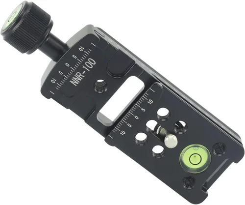Vista 7 de Riel de 3.937 in Nodal Slide Metal Tornillo Perilla Abrazadera Placa de liberación rápida para trípode Cabeza de bola rápida con RRS Arca Swiss