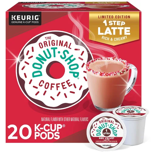 Vista 12 de The Original Donut Shop - Cápsulas de Caramel Latte para Single-Serve Keurig K-Cup, café saborizado, 20