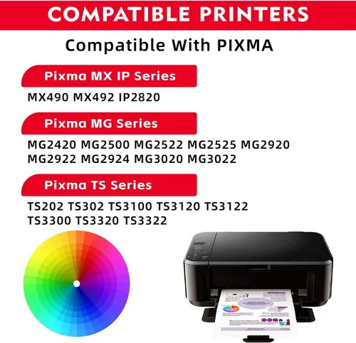 Vista 2 de Cartucho de tinta 245XL de reemplazo para Canon 245XL cartuchos de tinta negros PG-243XL para PG-245 PG-243 de alto rendimiento compatibles