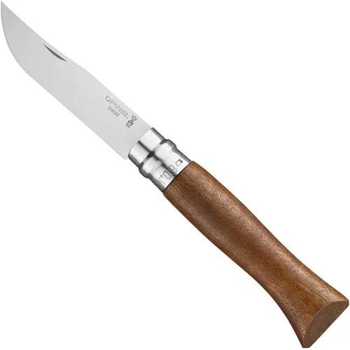 Vista 13 de Opinel Cuchillo plegable de acero inoxidable No.08 con mango de madera de roble